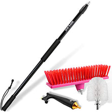 Load image into Gallery viewer, SAN LIKE Telescopic Boat Hook - Floating,Durable,Rust-Resistant with Luminous Bead Push Pole for Docking Blue Balck Camouflage