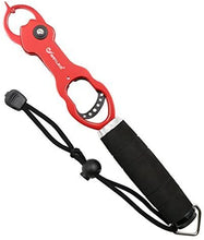 Load image into Gallery viewer, SAN LIKE Fishing Gripper - Portable Fishing Grip Tool Corrosion Resistant Fish Holder Aluminum Fish Lip Grabber with Non-Slip EVA Handle Fish Controller with Scale/Floating Support 40lb Max