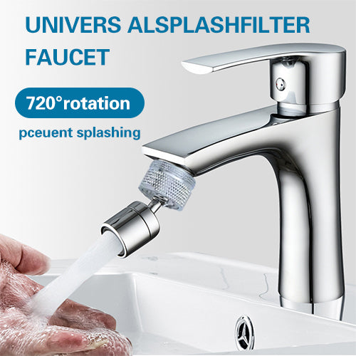 KOMCLUB Faucet Double Ball Universal Splash Head Aerator Spout Kitchen Basin Filter Water Saver Spout