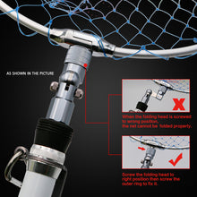 Load image into Gallery viewer, SANLIKE Aluminum Folding Joint Fishing Pole Converted into Dip Net Adapter Joints Connector
