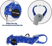 Load image into Gallery viewer, SAN LIKE Fishing Gripper - Portable Fishing Grip Tool Corrosion Resistant Fish Holder Aluminum Fish Lip Grabber with Non-Slip EVA Handle Fish Controller with Scale/Floating Support 40lb Max