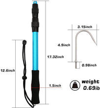 Load image into Gallery viewer, SANLIKE Stainless Telescopic Fishing Gaff Hook Saltwater Offshore Aluminium Alloy Pole with Soft EVA Handle