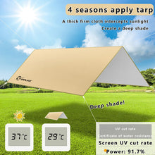 Load image into Gallery viewer, Outdoor canopy tent Rainproof and sunscreen portable silver coated square butterfly sunshade for camping and picnicking