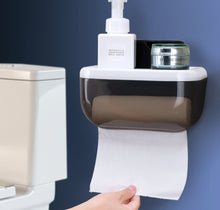 Load image into Gallery viewer, KOMCLUB Punch-Free Toilet Trays Waterproof Toilet Paper Rack
