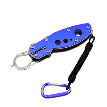 Load image into Gallery viewer, SANLIKE Aluminium Multifunction Lure Fish Grip Lip Trigger Lock 304 Gripper Clip Clamp Fishing Tackle Tool Fishing Equipment