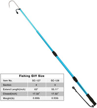 Load image into Gallery viewer, SANLIKE Stainless Telescopic Fishing Gaff Hook Saltwater Offshore Aluminium Alloy Pole with Soft EVA Handle