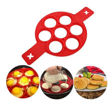 Load image into Gallery viewer, 2023 upgraded pancake mould circular egg mould reusable silicone non stick pancake for egg production
