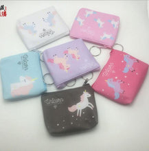 Load image into Gallery viewer, New digital print unicorn change holder bag creative cartoon key bag customized