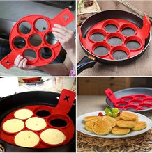 Load image into Gallery viewer, 2023 upgraded pancake mould circular egg mould reusable silicone non stick pancake for egg production