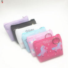 Load image into Gallery viewer, New digital print unicorn change holder bag creative cartoon key bag customized