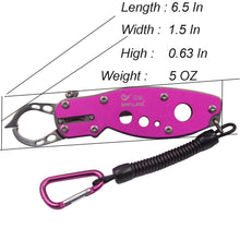 Load image into Gallery viewer, SANLIKE Aluminium Multifunction Lure Fish Grip Lip Trigger Lock 304 Gripper Clip Clamp Fishing Tackle Tool Fishing Equipment