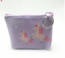 Load image into Gallery viewer, New digital print unicorn change holder bag creative cartoon key bag customized
