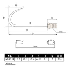 Load image into Gallery viewer, SANLIKE Telescopic Fishing Gaff with Nonslip EVA Handle Stainless Steel Hook