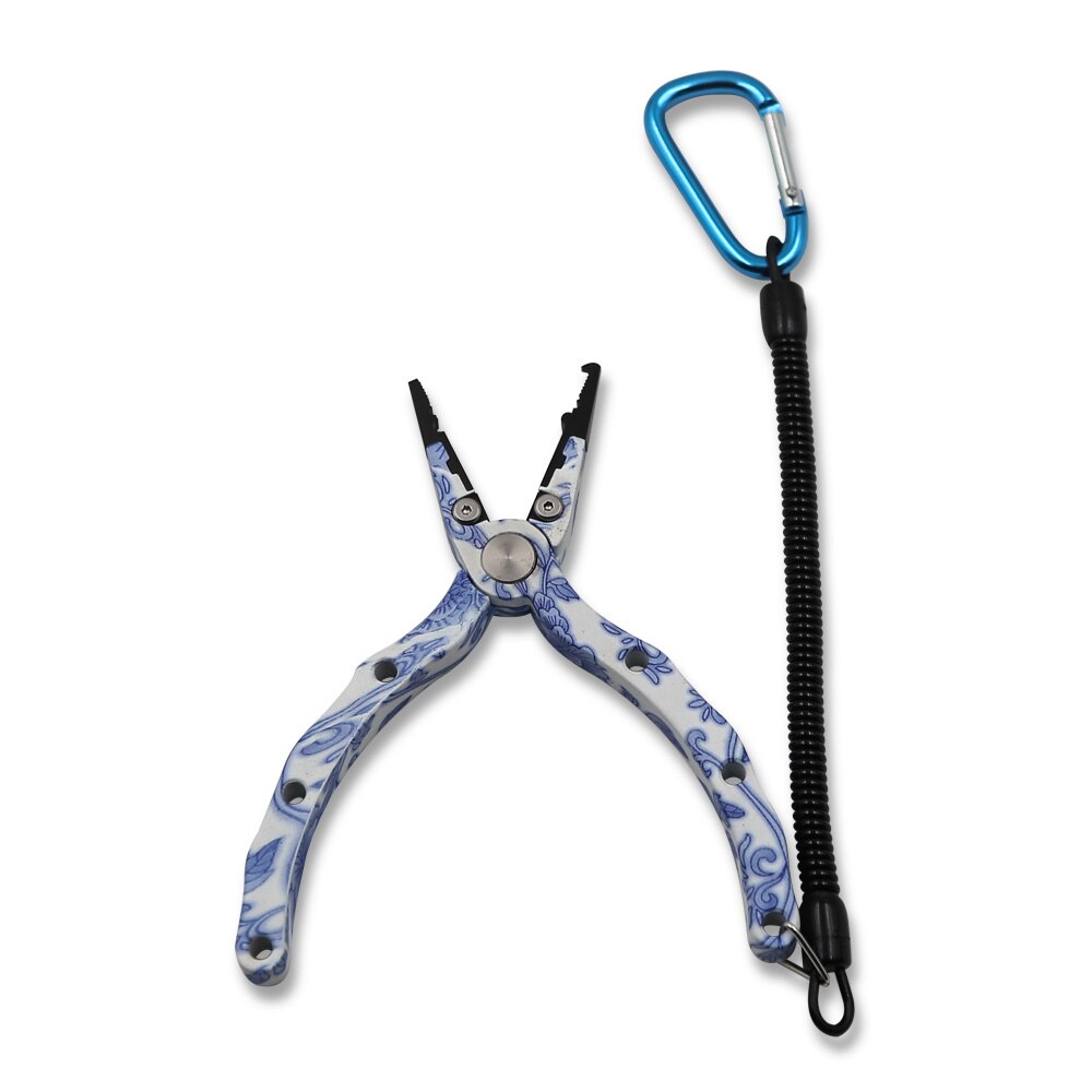 New arrival China white and blue color Fishing Tackle Gripper Clip Clamp Grabber Fish Plier Pliers Hand Tools for fishing lover