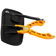 Load image into Gallery viewer, SANLIKE New Fishing Tackle Aluminum Alloy Fishing Pliers Split Ring Cutters Fishing Holder Tool For Saltwater Fishing Wholesale
