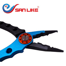 Load image into Gallery viewer, Sanlike Portable Aluminum alloy Fish Lip Grip with Digital Scale Strong Professional Fishing Gripper Trigger For Fisherman