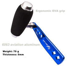 Load image into Gallery viewer, SANLIKE Aluminium Fishing Handle Knob 5*8MM Suitable for S&D Jigging Trolling Reel Tackle Tools Left Right Hand