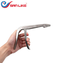 Load image into Gallery viewer, 2021 Stainless steel body fishing hook remover tool decoupling device fishing lip grip fishing tool with good grip handle
