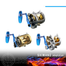 Load image into Gallery viewer, SANLIKE Aviation Aluminum Biatcasting Fishing Reel Handle Crank for Shi Fishing Reel Handle Knob TALICA TIAGRA TYRNOS