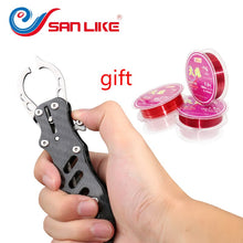 Load image into Gallery viewer, Free of Fishing 100m Line Tackle Fish Tools Fishing Lip Gripper Portable Carbon Fishing Pliers