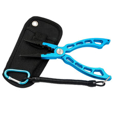 Load image into Gallery viewer, SANLIKE New Fishing Tackle Aluminum Alloy Fishing Pliers Split Ring Cutters Fishing Holder Tool For Saltwater Fishing Wholesale