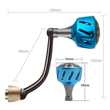 Load image into Gallery viewer, SANLIKE Fishing Reel Handle Reel Replacement Accessory Aviation Aluminum Rocker Arm Grip for Dai Spinning Fishing Reel