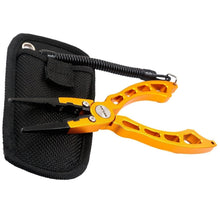 Load image into Gallery viewer, SANLIKE New Fishing Tackle Aluminum Alloy Fishing Pliers Split Ring Cutters Fishing Holder Tool For Saltwater Fishing Wholesale