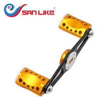 Load image into Gallery viewer, 2021 SANLIKE Fishing Knob Aviation Aluminum&Carbon Fiber Baitcasting Fishing Reel Handle for S&D Fishing Reel