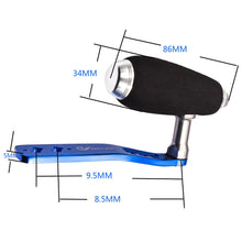 Load image into Gallery viewer, SANLIKE Aluminium Fishing Handle Knob 5*8MM Suitable for S&D Jigging Trolling Reel Tackle Tools Left Right Hand