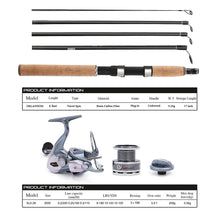Load image into Gallery viewer, Travel Suit Telescopic Fishing Rod and Reel Combos FULL Kit, Spinning Fishing Gear Organizer Pole Sets with Line Lures Hooks
