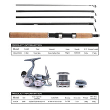 Load image into Gallery viewer, Travel Suit Telescopic Fishing Rod and Reel Combos FULL Kit, Spinning Fishing Gear Organizer Pole Sets with Line Lures Hooks