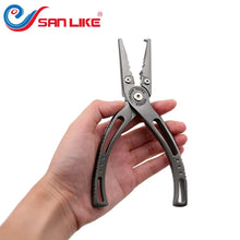 Load image into Gallery viewer, Sanlike Multi-Functional Fishing Plier Aluminium Alloy Fishing Tools Stainless Steel Multifunctional Pesca Tackles