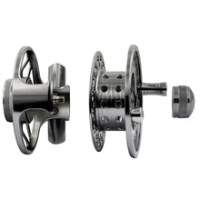Load image into Gallery viewer, left&Right hand Fly Fishing Reel diameter 75mm 2 +1BB Ball Bearing 1:1 Gear Ratio CNC Aluminum Alloy Portable Fishing Gear