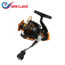 Load image into Gallery viewer, Free Shipping SLS 1000-6000 5.2:1  12+1BB Seamless  Spinning Fishing Reel Carp Bass Sea Fishing Reel Fishing Tackle