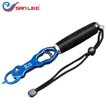 Load image into Gallery viewer, Free Shipping Fishing Lip Gripper Grabber Aluminum Fishing Pliers Fishing Lip Grip With Scale For Fishing Lovers