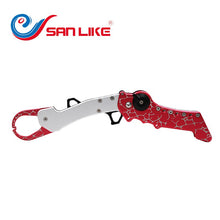 Load image into Gallery viewer, Folding Fish Lip Grip Grabber Aluminum Fishing Gripper Pliers Clip Grabber Fishing Holder Controller Tools for Outdoor Fishing