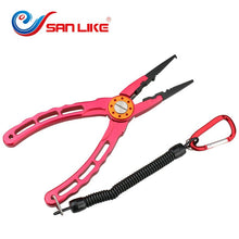 Load image into Gallery viewer, Fishing tackle China Aluminum Fishing Pliers Control Fish Clamp Device Lures Grip Fishing Accessory