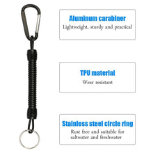 Load image into Gallery viewer, 8pcs Fishing Lanyards Ropes Retention String Rope Fishing Camping Snap Secure Lock Fishing Tackle Tool Accessories