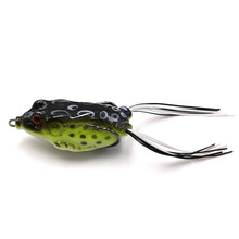 Load image into Gallery viewer, SANLIKE 1 Pcs Frog Baits with Dual Hooks Fishing Lures Top Water Minnow Crank Soft Bait Fishing Tackle Accessries 5.5cm