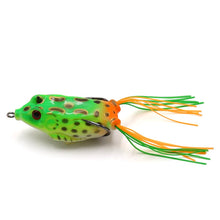 Load image into Gallery viewer, SANLIKE 1 Pcs Frog Baits with Dual Hooks Fishing Lures Top Water Minnow Crank Soft Bait Fishing Tackle Accessries 5.5cm
