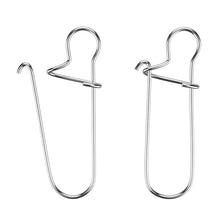 Load image into Gallery viewer, SANLIKE Fishing Lure Snap Fishing Connector Clips High Strength Stainless Steel Fishing Tackle 50 Pieces