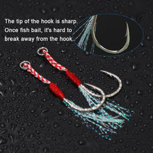 Load image into Gallery viewer, SANLIKE Fishing Hook Assist Hook Single Hook Metal Jig Tinsel Fishing Gear Light Shogging Offshore Jigging XS/S/M/L/XL 10&20pcs