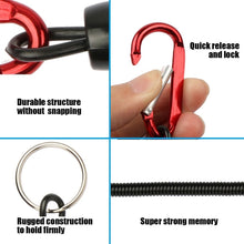 Load image into Gallery viewer, 8pcs Fishing Lanyards Ropes Retention String Rope Fishing Camping Snap Secure Lock Fishing Tackle Tool Accessories
