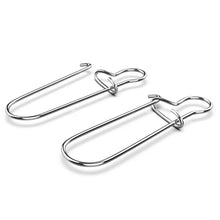 Load image into Gallery viewer, SANLIKE Fishing Lure Snap Fishing Connector Clips High Strength Stainless Steel Fishing Tackle 50 Pieces