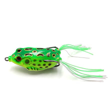 Load image into Gallery viewer, SANLIKE 1 Pcs Frog Baits with Dual Hooks Fishing Lures Top Water Minnow Crank Soft Bait Fishing Tackle Accessries 5.5cm