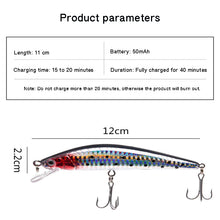 Load image into Gallery viewer, USB charging electric LED bait wobbler