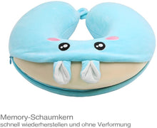 Load image into Gallery viewer, KOMCLUB Travel Pillow U Shaped Pillow Neck Support Cartoon Memory Foam Versatile for Children and Adults Neck Pillow