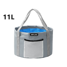 Load image into Gallery viewer, SANLIKE Waterproof Folding Fishing Bucket Small Foot Basin Travel Outdoor Car Washing Disaster Prevention Camp Storage Bag Outdoor Cooler