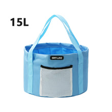 Load image into Gallery viewer, SANLIKE Waterproof Folding Fishing Bucket Small Foot Basin Travel Outdoor Car Washing Disaster Prevention Camp Storage Bag Outdoor Cooler