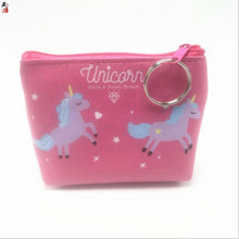 Load image into Gallery viewer, New digital print unicorn change holder bag creative cartoon key bag customized
